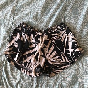 Roxy Black and White Shorts